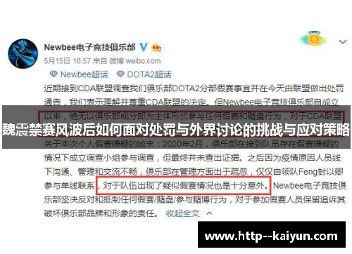 魏震禁赛风波后如何面对处罚与外界讨论的挑战与应对策略